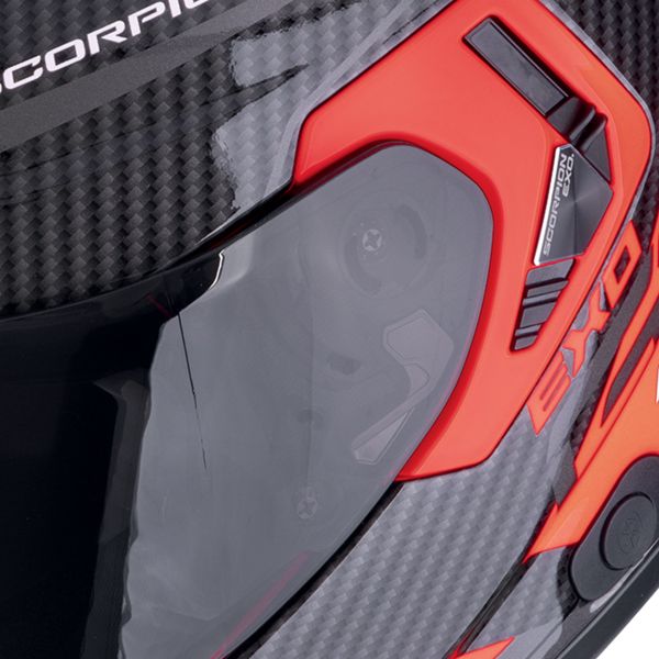 Scorpion Exo GT SP Air Flex Nero Rosso Fluo