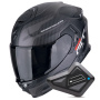 Casque Integrale Scorpion Exo GT SP Air Flex Matt Black Silver + Kit Bluetooth BT Mini