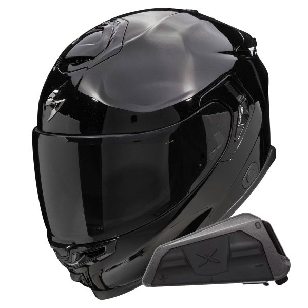 Integrale Scorpion Exo GT SP Air Solid Black + Kit bluetooth Exo-Com Link-1 Integrale Scorpion Exo GT SP Air Solid Black + Kit bluetooth Exo-Com Link-1