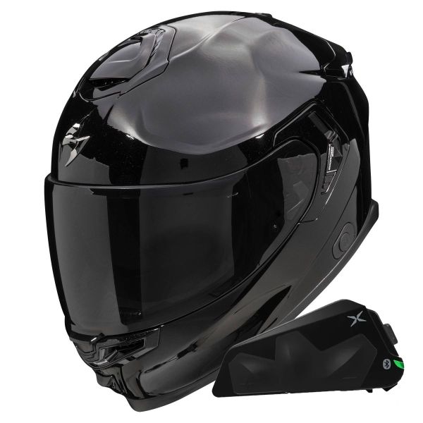 Integrale Scorpion Exo GT SP Air Solid Black + Kit bluetooth Exo-Com Link-1C Integrale Scorpion Exo GT SP Air Solid Black + Kit bluetooth Exo-Com Link-1C