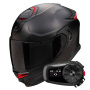 Casque Integrale Scorpion Exo GT SP Air Solid Black Mat + Kit Bluetooth 5S Solo
