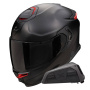 Casque Integrale Scorpion Exo GT SP Air Solid Black Mat + Kit bluetooth Exo-Com Link-1