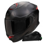 Casque Integrale Scorpion Exo GT SP Air Solid Black Mat + Kit bluetooth Exo-Com Link-1C