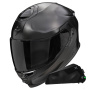 Casque Integrale Scorpion Exo GT SP Air Solid Black Pearl Mat + Kit bluetooth Exo-Com Link-1C