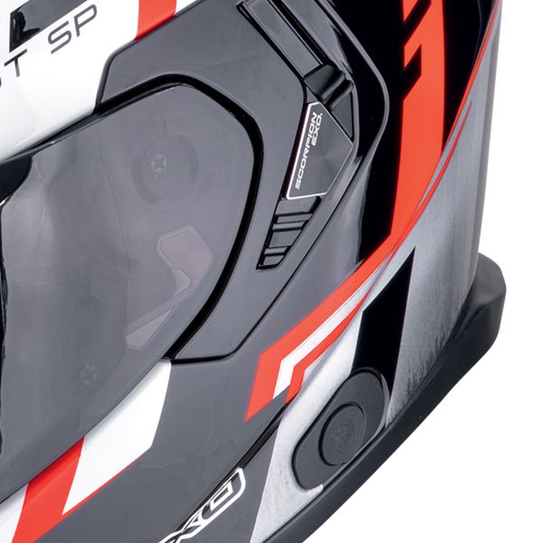 Scorpion Exo GT SP Air Tornado Black Red + Kit Bluetooth 5S Solo