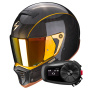 Casque Integrale Scorpion EXO-HX1 Carbon SE Black Gold + Kit bluetooth 5S