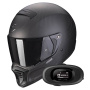 Casque Integrale Scorpion EXO-HX1 Carbon SE Matt Black + Kit bluetooth 5R Lite