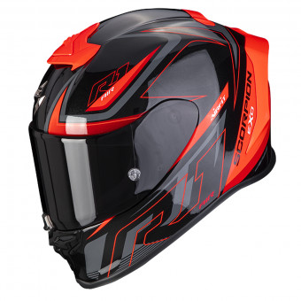 Integrale Scorpion Exo R1 Air Gaz Metal Black Red