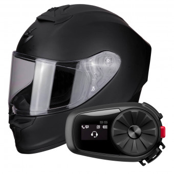 Integrale Scorpion Exo R1 Air Noir Mat + Kit Bluetooth 5S