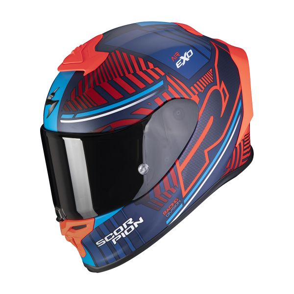 Scorpion Exo R1 Air Victory Matt Blue Red + Kit Bluetooth 5S