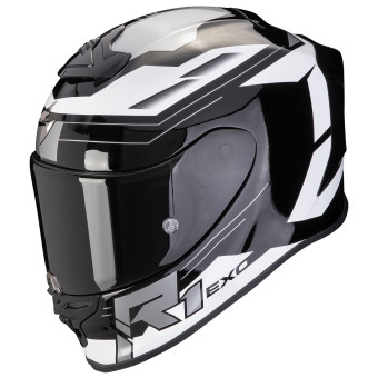 Casque Integrale Scorpion Exo R1 Evo Air Blaze Black White Casque Integrale Scorpion Exo R1 Evo Air Blaze Black White