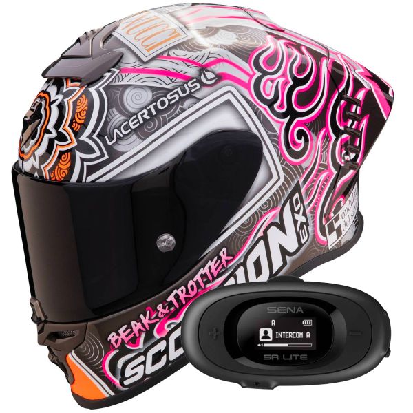 Integrale Scorpion Exo R1 Evo Air FIM Aron Canet + Kit bluetooth 5R Lite Solo