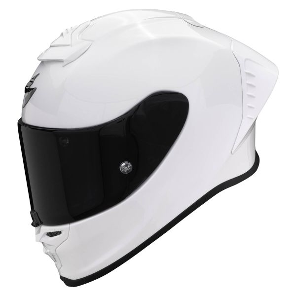 Integrale Scorpion Exo R1 Evo Air FIM Racing Solid Pearl White