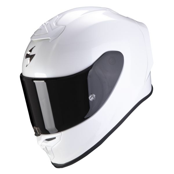 Scorpion Exo R1 Evo Air Solid Pearl White + Kit bluetooth 5R Lite