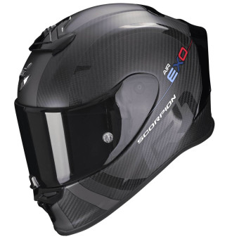 Scorpion Exo R1 Evo Carbon Air MG Matt Black Dark Silver + Intercom Sena 5S