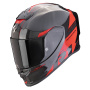 Casque Integrale Scorpion Exo R1 Evo Carbon Air Rally Black Red