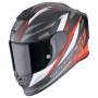 Casque Integrale Scorpion Exo R1 Evo Carbon Air Runner Nero opaco Rosso