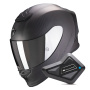 Casque Integrale Scorpion Exo R1 Evo Carbon Air Solid Matt Black + Kit Bluetooth BT Mini