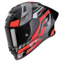 Casque Integrale Scorpion Exo R1 Evo II Air Adrenaline Black Red Silver