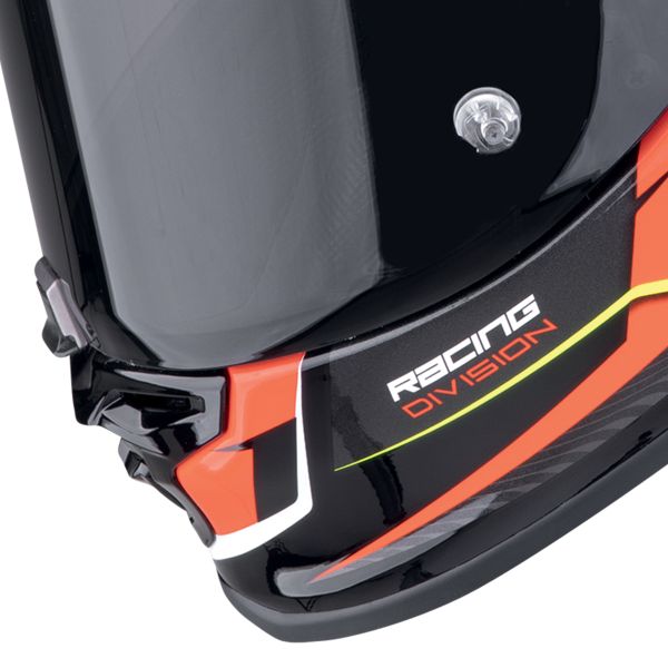 Scorpion Exo R1 Evo II Air Coup Black Red Yellow Fluo + Kit Bluetooth Lokui K30