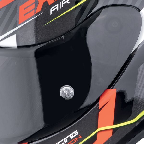 Scorpion Exo R1 Evo II Air Coup Black Red Yellow Fluo + Kit Bluetooth Lokui K30