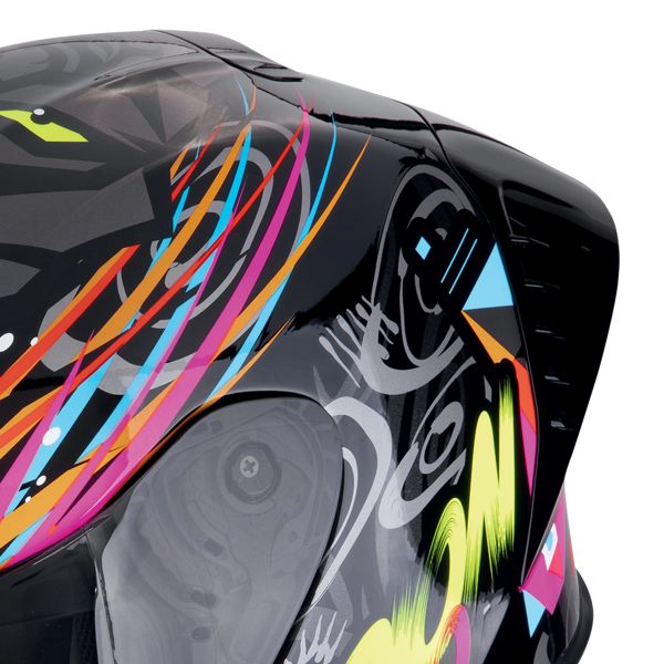 Scorpion Exo R1 Evo II Air Savage Nero Blu Rosa