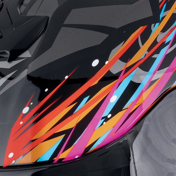 Scorpion Exo R1 Evo II Air Savage Nero Blu Rosa