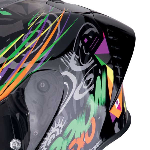 Scorpion Exo R1 Evo II Air Savage Nero Verde Arancione