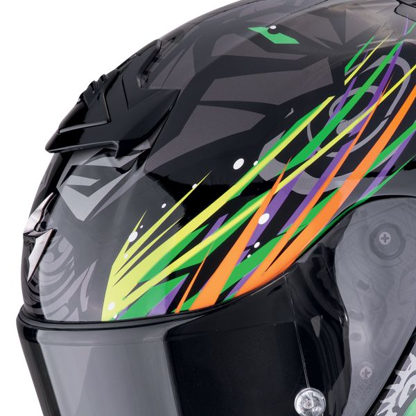 Scorpion Exo R1 Evo II Air Savage Nero Verde Arancione