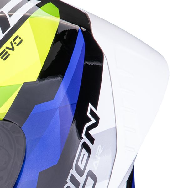 Scorpion EXO R1 Evo II Air Valere Black Blue Yellow Fluo