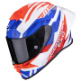 Casque Integrale Scorpion EXO R1 Evo II Air Valere White Red Blue