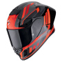 Casque Integrale Scorpion Exo R1 Evo II Air Vital Nero Argento Rosso