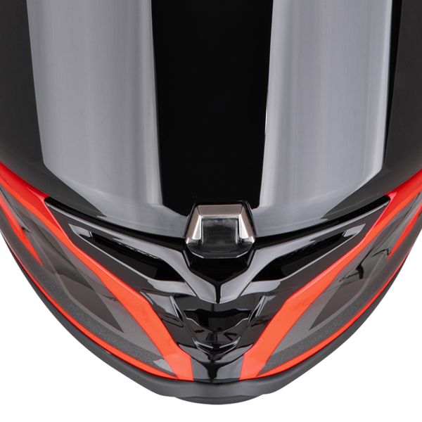 Scorpion Exo R1 Evo II Air Vital Black Silver Red + Kit Bluetooth 5S Solo