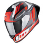 Casque Integrale Scorpion Exo R1 Evo II Air Vital Grigio Bianco Rosso