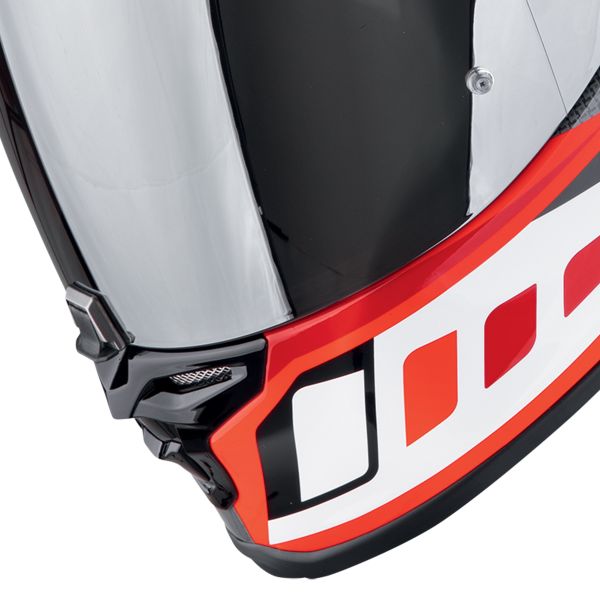 Scorpion Exo R1 Evo II Air Vital Grey White Red + Kit bluetooth Exo-Com Link-1C