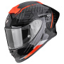Casque Integrale Scorpion Exo R1 Evo II Carbon Air Surge Black Red