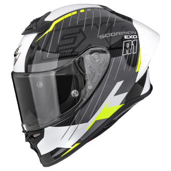 Integrale Scorpion Exo R1 Evo II Carbon Air Surge Black White Neon Yellow