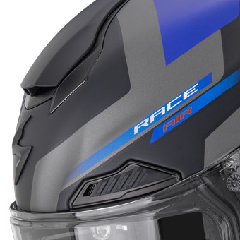 Scorpion Exo Race Air Fury Matt Black Grey Blue