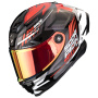 Casque Integrale Scorpion Exo Race Air Kobba Black Red