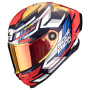 Casque Integrale Scorpion Exo Race Air Kobba Blue Yellow Red