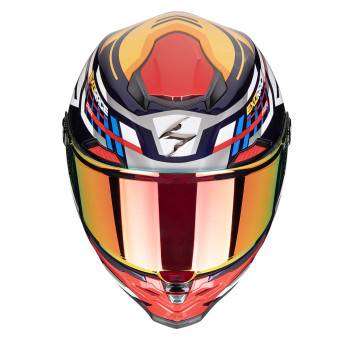 Scorpion Exo Race Air Kobba Blue Yellow Red