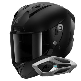 Integrale Shark Aeron Dark Shadow Mat KMA + Kit Bluetooth Sena for Shark Mesh Solo