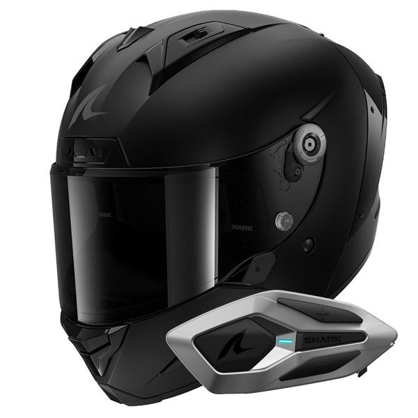 Integrale Shark Aeron Dark Shadow Mat KMA + Kit Bluetooth Sena for Shark Mesh Solo