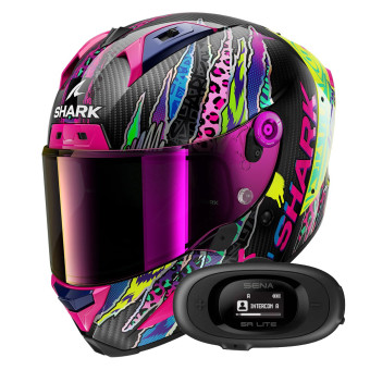 Integrale Shark Aeron Fawn DVY + Kit bluetooth 5R Lite Solo
