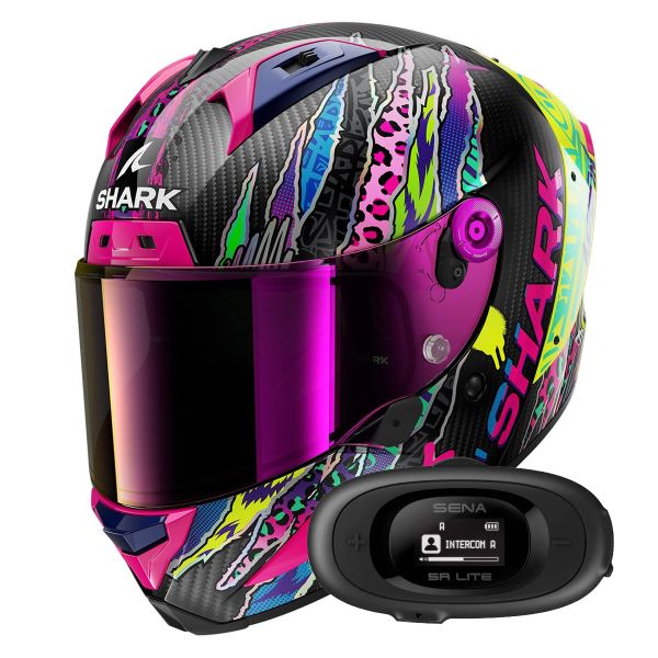 Integrale Shark Aeron Fawn DVY + Kit bluetooth 5R Lite Solo