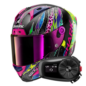 Integrale Shark Aeron Fawn DVY + Kit Bluetooth 5S Solo