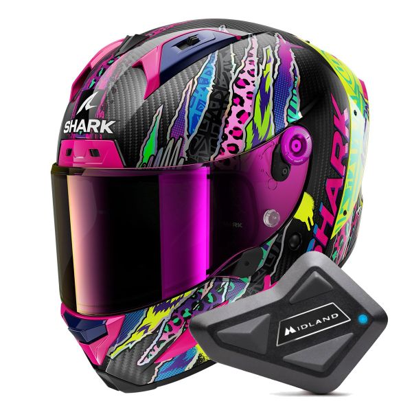 Integrale Shark Aeron Fawn DVY + Kit Bluetooth BT Mini