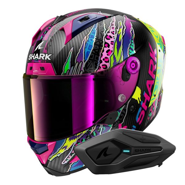 Integrale Shark Aeron Fawn DVY + Kit Bluetooth Sena for Shark Solo