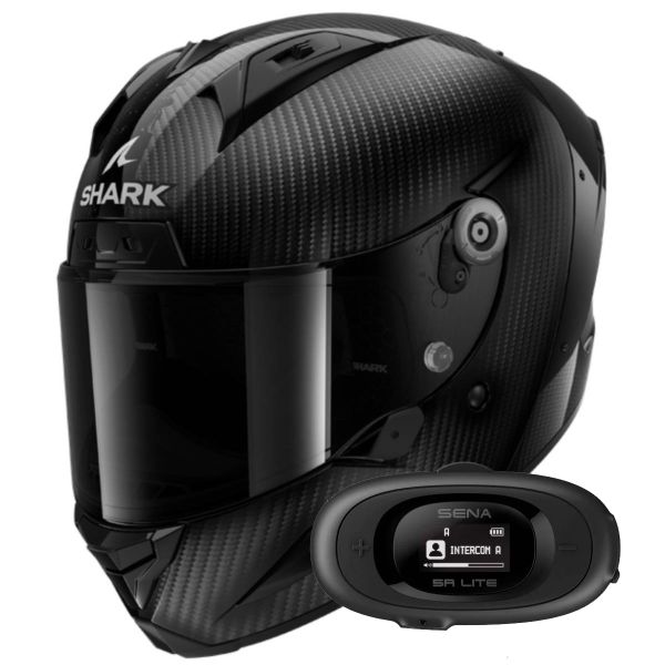 Integrale Shark Aeron Full Carbon DAD + Kit bluetooth 5R Lite Solo