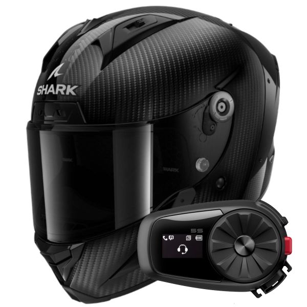 Integrale Shark Aeron Full Carbon DAD + Kit Bluetooth 5S Solo